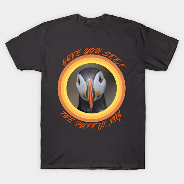 Puffin Man T-Shirt by OldTony